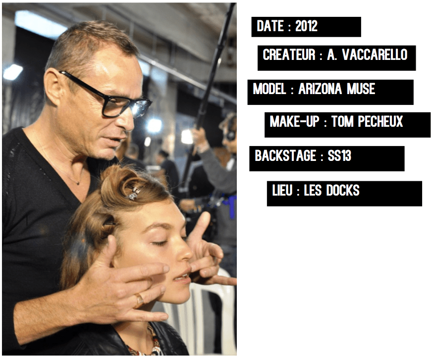 Anthony Vaccarello-Arizona Muse-Tom Pecheux
