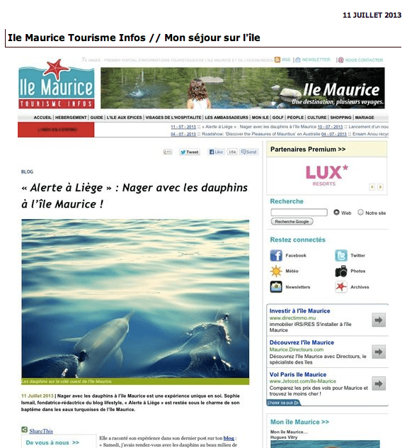Blogs lifetyle dans la presse