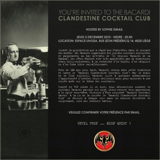 Bacardi Clandestine Cocktail Club