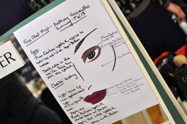 Anthony Vaccerello FW13-Tom Pecheux pour Estée Lauder Backstage 1