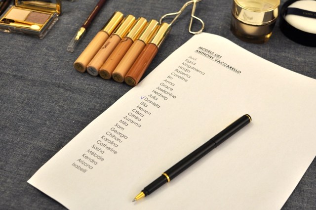 Anthony Vaccerello FW13-Tom Pecheux pour Estée Lauder Backstage 7