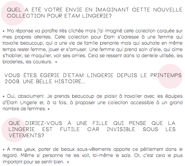 Interview  Natalia Vodianova-Etam Lingerie-2