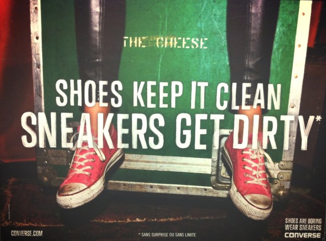 Shoes keep it clean Sneakers get dirty-Converse