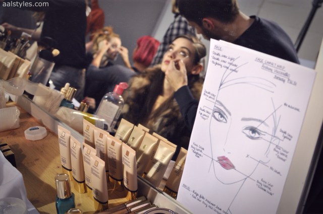 Vaccarello Fall-Winter 2014 2015-Backstage Estee Lauder 12