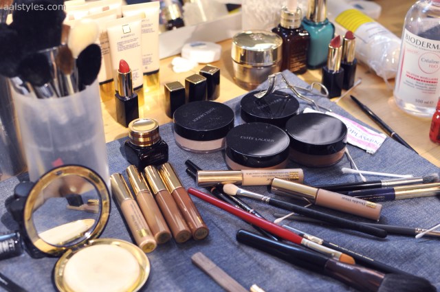 Vaccarello Fall-Winter 2014 2015-Backstage Estee Lauder 16