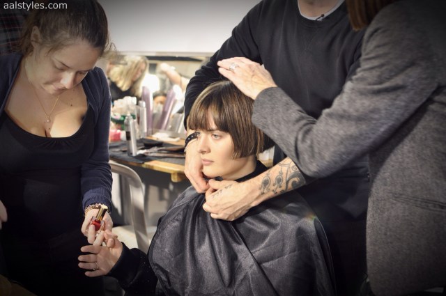 Vaccarello Fall-Winter 2014 2015-Backstage Estee Lauder 9