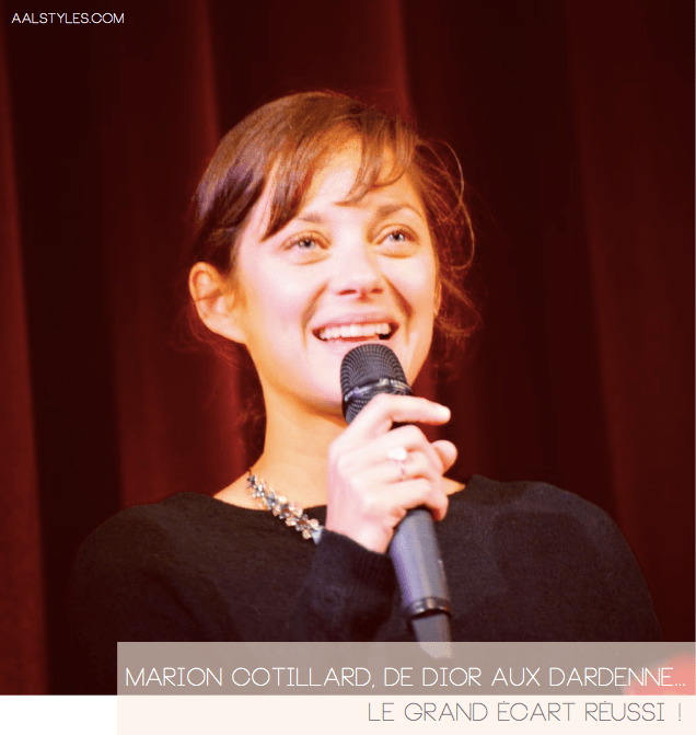 Marion Cotillard-Dior-Frères Dardenne-Au Cinéma Les Grignoux