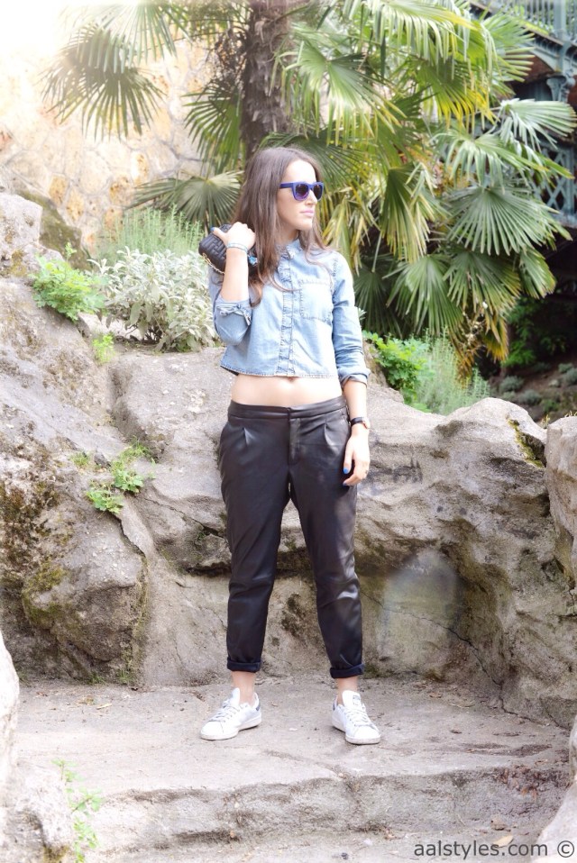 Casa Bacardi-5-C&A-Cropped denim shirt