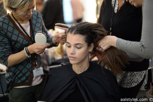 Maxime Simoëns-SS15-Backstage-Bumble and bumble-7-Pauline Hoarau