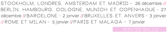 Soldes d'hiver-Dates 2014-15-Europe