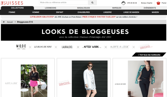 3Suisses collaborent avec les blogueuses mode belges-Printemps Eté 2015
