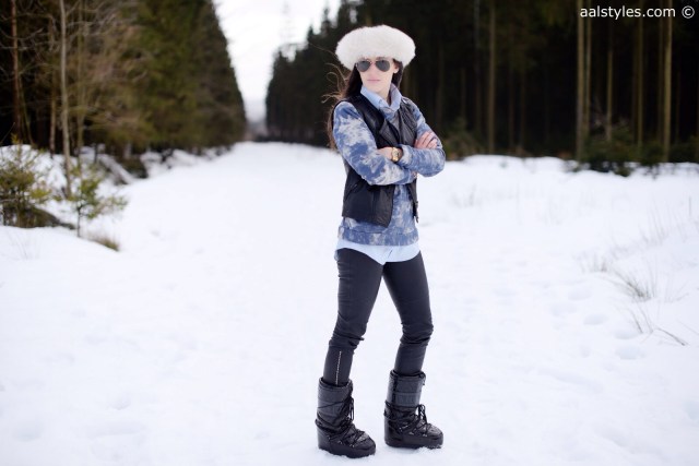 Après-ski Moon Boot noires vernies Queen Zalando-1