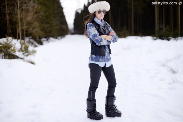 Après-ski Moon Boot noires vernies Queen Zalando-5