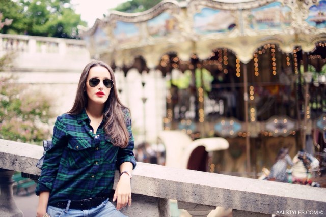 Chemise carreaux x boyfriend jeans-1