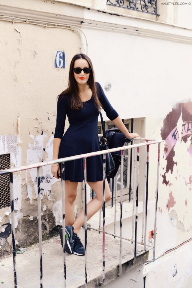 Little black dress x sneakers-2